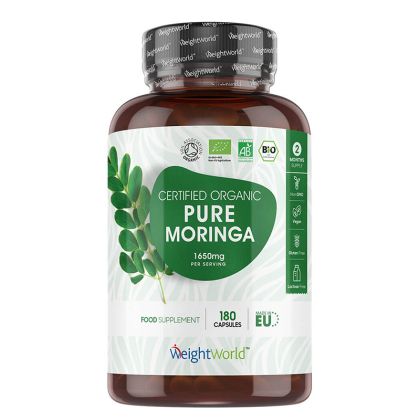 Моринга 550 mg | Organic Pure Moringa | Weight World ,  180 капс.