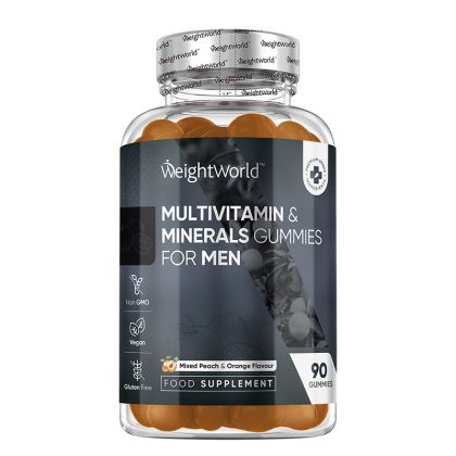 Мултивитамини и Минерали за Мъже | Multivitamin Minerals Gummies for Men | Weight World ,  90 жел. табл.