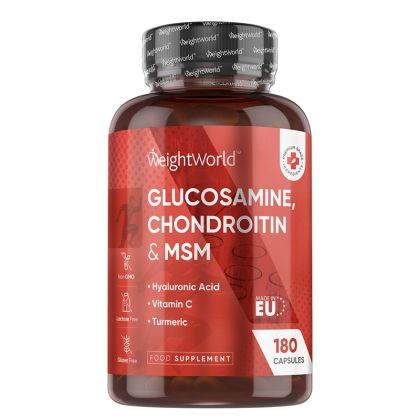 Глюкозамин, Хондроитин , МСМ  | Glucosamine, Chondroitin and MSM | Weight World , 180 капс.
