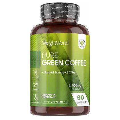 Зелено кафе 140 mg  | Pure Green Coffee | Weight World , 90 капс.