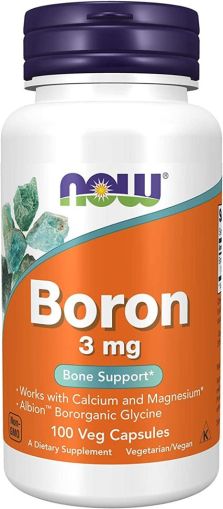 Бор 3 мг | Boron | Now Foods, 100 капс. 