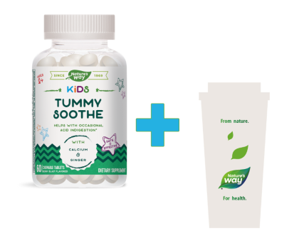 Детска формула за добро храносмилане | Kids Tummy Soothe | Nature’s Way, 60 дъвч. табл. 