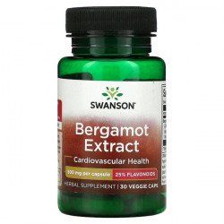 Екстракт от бергамот  500 мг | Citrus bergamot extract  | Swanson, 30 капс. 