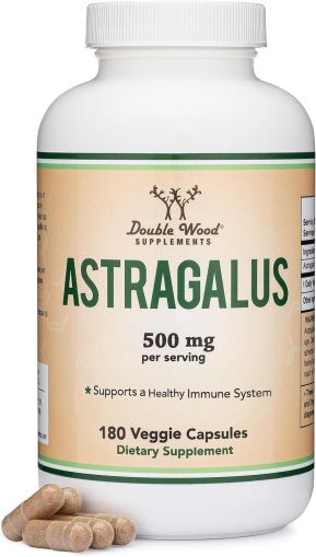 Астрагал (корен екстракт) 500 мг | Astragalus Root | Double Wood, 180 капс. 