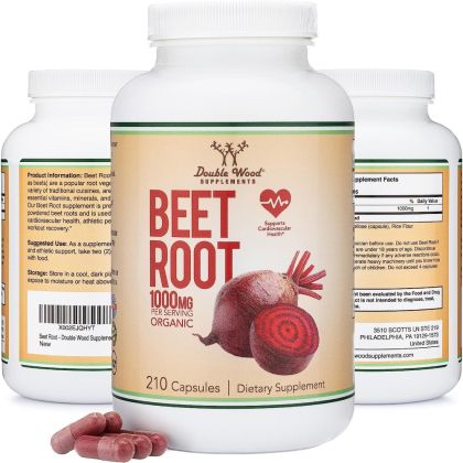 Червено цвекло 500 мг | Beet Root | Double Wood, 210 капс. 