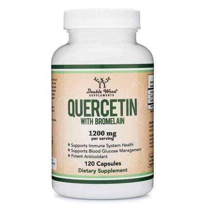 Кверцетин + Бромелаин | Quercetin with Bromelain | Double Wood, 120 капс.