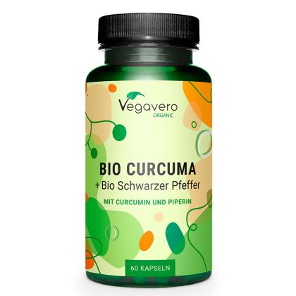 BIO Curcuma + Bio Schwarzer Preffer | Vegavero, 60 капс.  