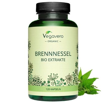 Копривa (екстракт от корен и лист), БИО | Brennnessel Bio Extrakte | Vegavero, 120 капс. 