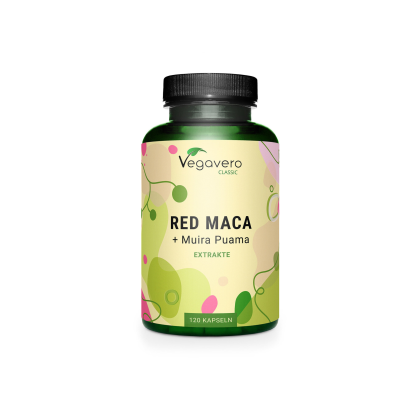 Червена мака + Муира Пуама | Red Maca + Muira Puama | Vegavero, 120 капс. 