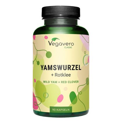 Див ям +  Червена детелина | Yamswurzel + Rotklee | Vegavero, 90 капс. 
