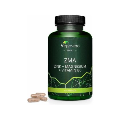 Цинк + Магнезий и Витамин В6 | ZMA (Zinc+ Magnesium+ Vitamin B6) | Vegavero, 120 капс. 