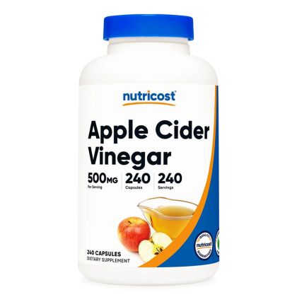Ябълков оцет 500 мг | Apple Cider Vinegar | Nutricost, 240 капс.