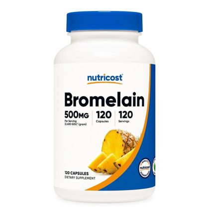 Бромелаин 500 мг | Bromelain | Nutricost, 120 капс.