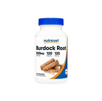 Репей (корен) 500 мг | Burdock Root | Nutricost, 120 капс.