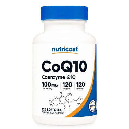 Коензим Q10 100 мг | CoQ10 | Nutricost, 120 софтгел капс.