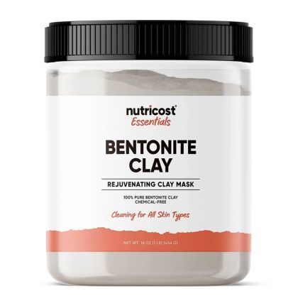 Глина (бентонит) | Essentials, Bentonite Clay (1 LB) | Nutricost, 454 г прах