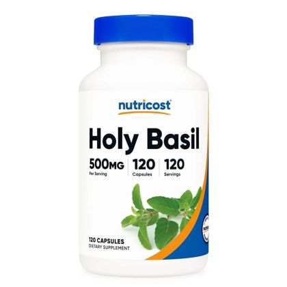 Свещен босилек 500 мг | Holy Basil | Nutricost, 120 капс.