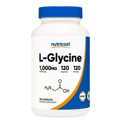L-Глицин 1000 мг | L-Glycine | Nutricost, 120 капс.
