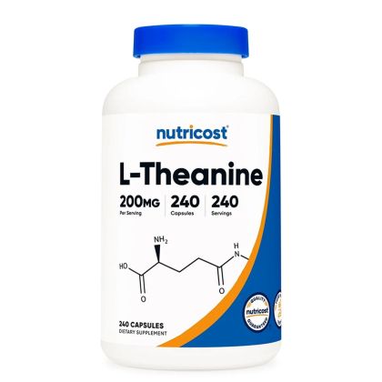L-Теанин 200 мг | L-Theanine | Nutricost, 240 капс.