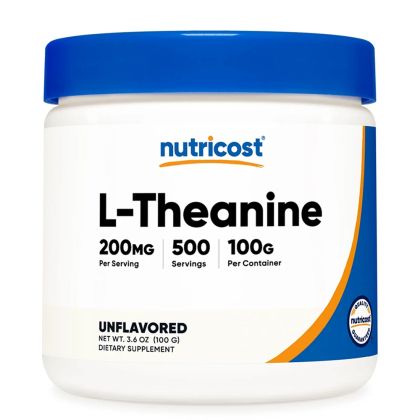L-Теанин 200 мг | L-Theanine | Nutricost, 100 г прах