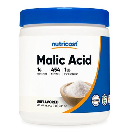 Ябълчена киселина | Malic Acid | Nutricost, 454 гр. прах 
