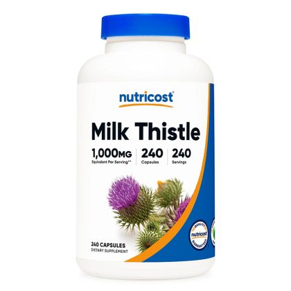 Бял трън 250 мг | Milk Thistle | Nutricost, 240 капс. 