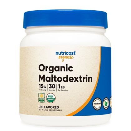 Малтодекстрин | Organic Maltodextrin Powder | Nutricost, 454 гр. прах 