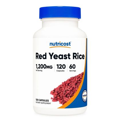 Червен ориз 600 мг | Red Yeast Rice | Nutricost, 120 капс.