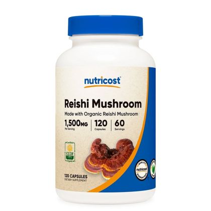 Рейши 750 мг | Reishi Mushroom | Nutricost, 120 капс.