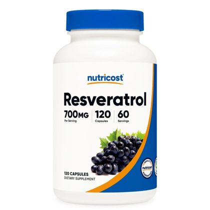 Ресвератрол 350 мг | Resveratrol | Nutricost, 120 капс.