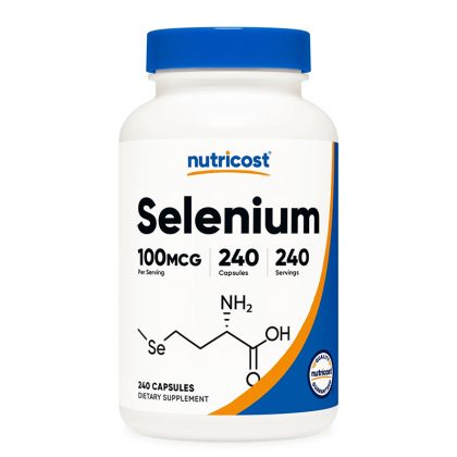 Селен (L-селенометионин) 100 µг | Selenium | Nutricost, 240 капс.