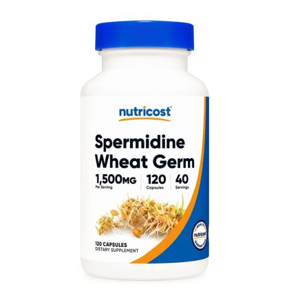Пшенични зародиши 500 мг | Spermidine Wheat Germ | Nutricost, 120 капс.
