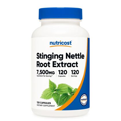 Коприва 750 мг | Stinging Nettle Root Extract | Nutricost, 120 капс.