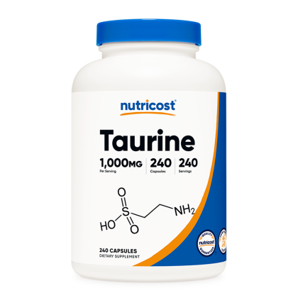 Таурин 1000 мг | Taurine | Nutricost, 240 капс.