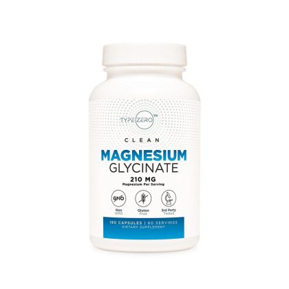Магнезий (глицинат) | Type Zero™  Magnesium Glycinate | Nutricost, 180 капс.