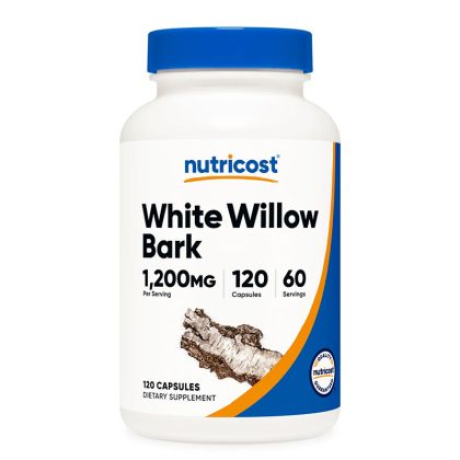 Бяла върба (кора) 600 мг | White Willow Bark | Nutricost, 120 капс.