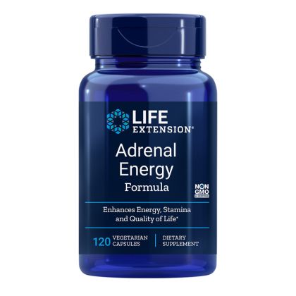 Адренал Енерджи (при стрес и безспокойство) | Adrenal Energy Formula | Life Extension, 120 V капс. 