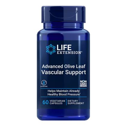 Маслина ( лист ) + Целина ( семена ) | Advanced Olive Leaf Vascular Support with Celery Seed Extract | Life Extension, 60 V капс. 