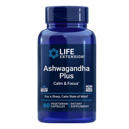 Ашваганда + Мента | Aswagandha Plus | Life Extension, 60 капс. 