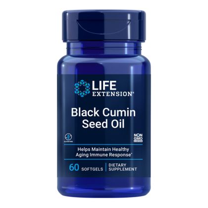 Черен кимион (масло от семена) | Black Cumin Seed Oil | Life Extension, 60 софтгел капс. 