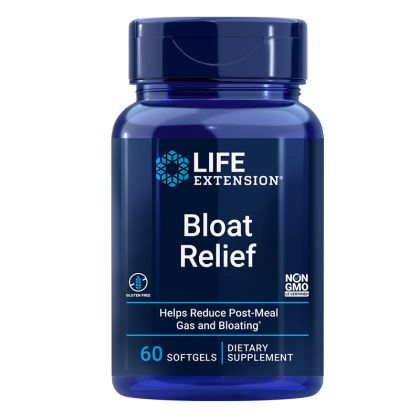 Храносмилателна формула с Артишок, Джинджифил, Куркума и Резене | Bloat Relief | Life Extension, 60 софтгел капс. 