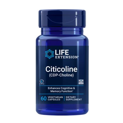 Цитиколин 250 мг | CDP-Choline | Life Extension, 60 капс. 