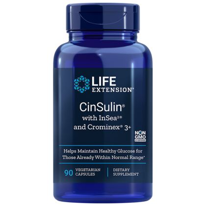 Глюкозен метаболизъм Формула | CinSulin with InSea2 and Crominex®3+ | Life Extension, 90 капс. 