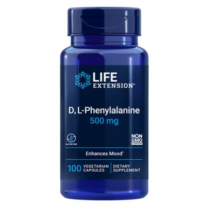 ДЛ - Фениланинин 500 мг | DL-Phenylanine | Life Extension, 100 капс. 