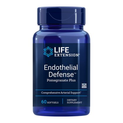 Формула за здрави кръвоносни съдове | Endothelial Defense™ Pomegranate Plus | Life Extension, 60 софтгел капс. 