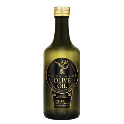 Калифорнийско студено пресовано маслиново масло | Extra virgin Olive Oil California Estate | Life Extension, 500 мл