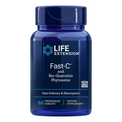 Витамин С + Био Кверцетин | Fast-C® Vitamin C + BioQuercetine | Life Extension, 60 V табл. 