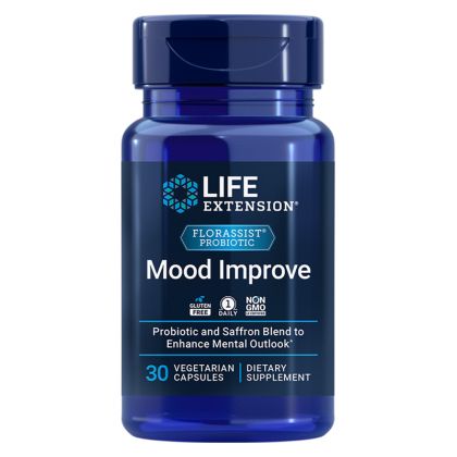 Пробиотик „Добро настроение“  (3 млрд.активни пробиотици + шафран) | Florassist® Probiotic Mood Improve | Life Extension, 30 капс. 
