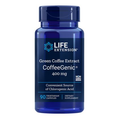 Зелено кафе CoffeeGenic® 400 мг | Green Coffee | Life Extension, 90 V капс. 