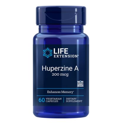 Хуперизин А 200 мкг | Huperzine A | Life Extension, 60 V капс. 